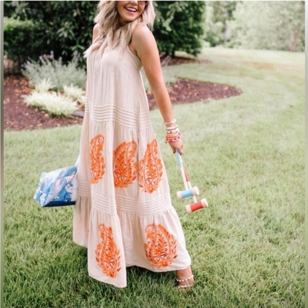 Anthropologie Medium Felicity Boho Maxi Dress